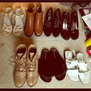 Shoes (boots, heels, sandals, flats)